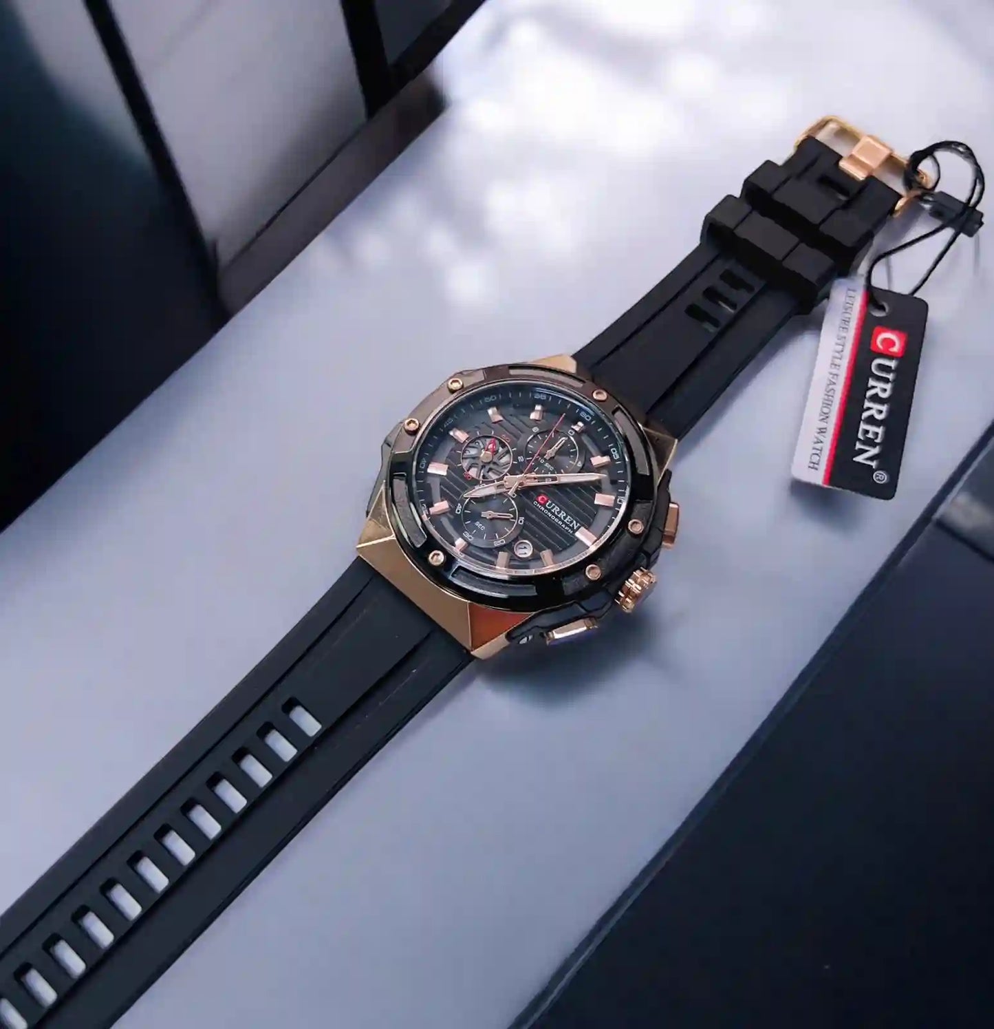 Curren 8462 Original – Reloj Deportivo de Alta Gama con Cronógrafos y Resistencia al Agua