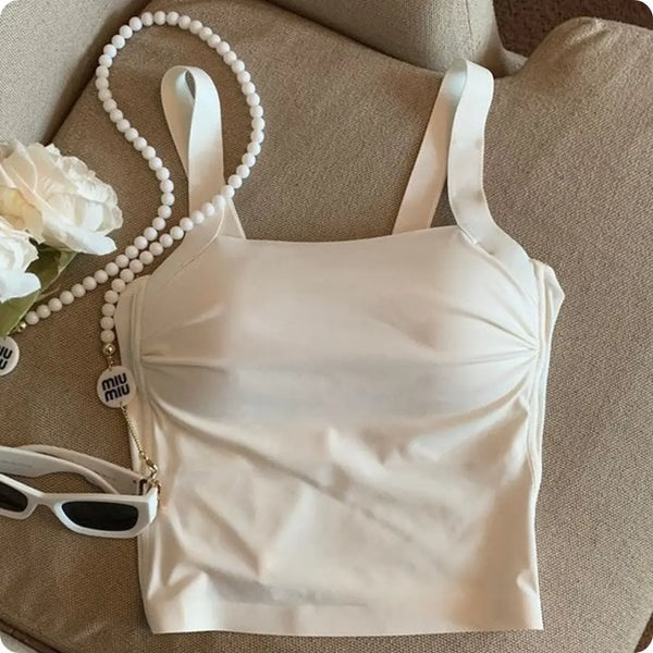 Blusa Sujetador 2 en 1 – Comodidad y Estilo Sin Complicaciones