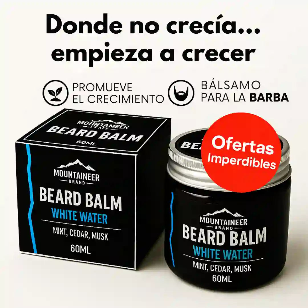 Bálsamo para Barba - Minoxidil, Vitamina E + Ingredientes Naturales