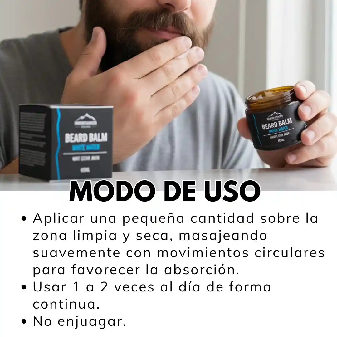 Bálsamo para Barba - Minoxidil, Vitamina E + Ingredientes Naturales