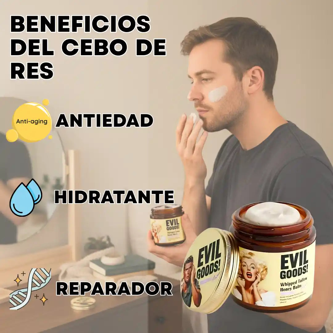 Bálsamo para Barba - Minoxidil, Vitamina E + Ingredientes Naturales