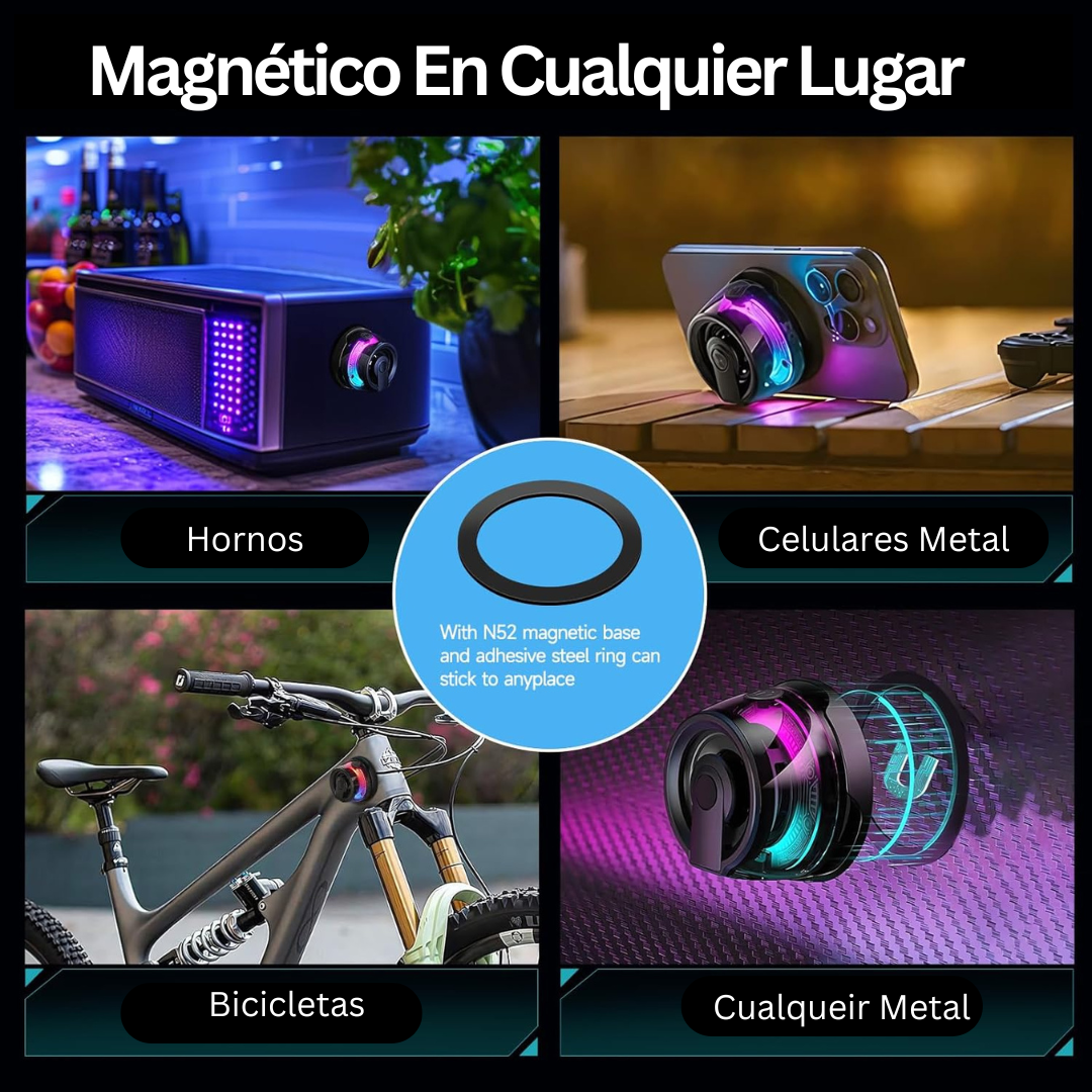 Sound Pro - Parlante Magnético Resistente al agua y al Polvo