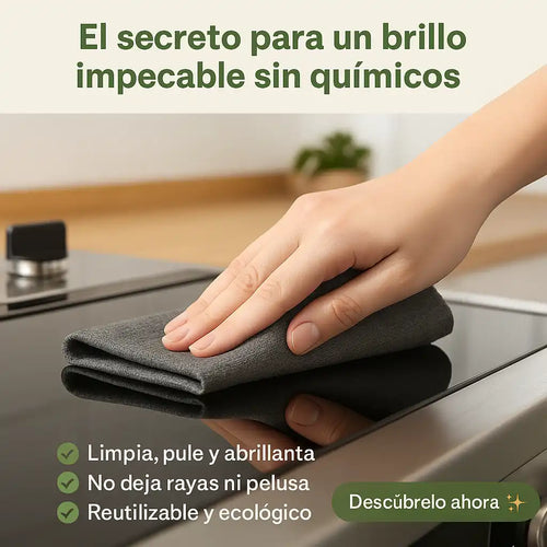 EcoBrillo - Set De 10 Paños Mágicos De Limpieza Para Tu Hogar - 40% Descuento