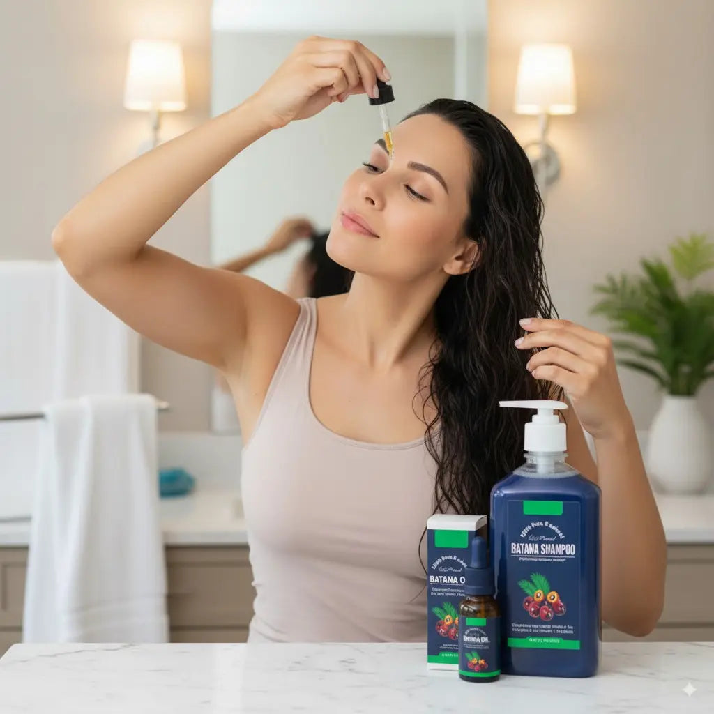 Kit Batana Revival – Shampoo & Aceite para Restauración, Crecimiento y Fuerza Capilar