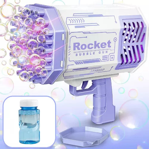 Rocket Boom Bubble Gun - Burbujas y Luces LED en Cada Disparo!