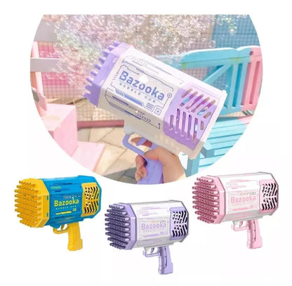 Rocket Boom Bubble Gun - Burbujas y Luces LED en Cada Disparo!