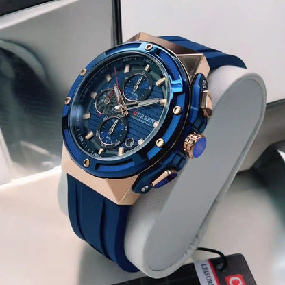 Curren 8462 Original – Reloj Deportivo de Alta Gama con Cronógrafos y Resistencia al Agua