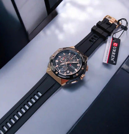 Curren 8462 Original – Reloj Deportivo de Alta Gama con Cronógrafos y Resistencia al Agua