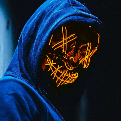 Mascara Luminosa La Purga Disfraz OF087B