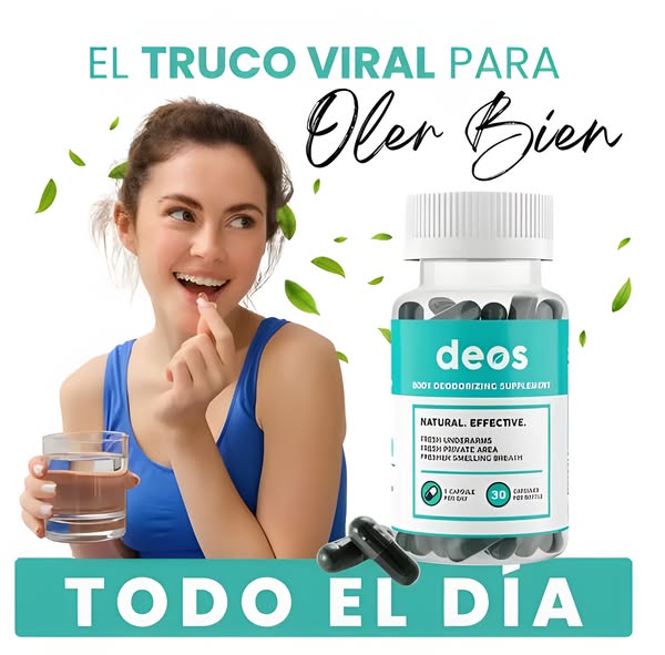 DEOS | Desodorante Interno – Cápsulas Naturales