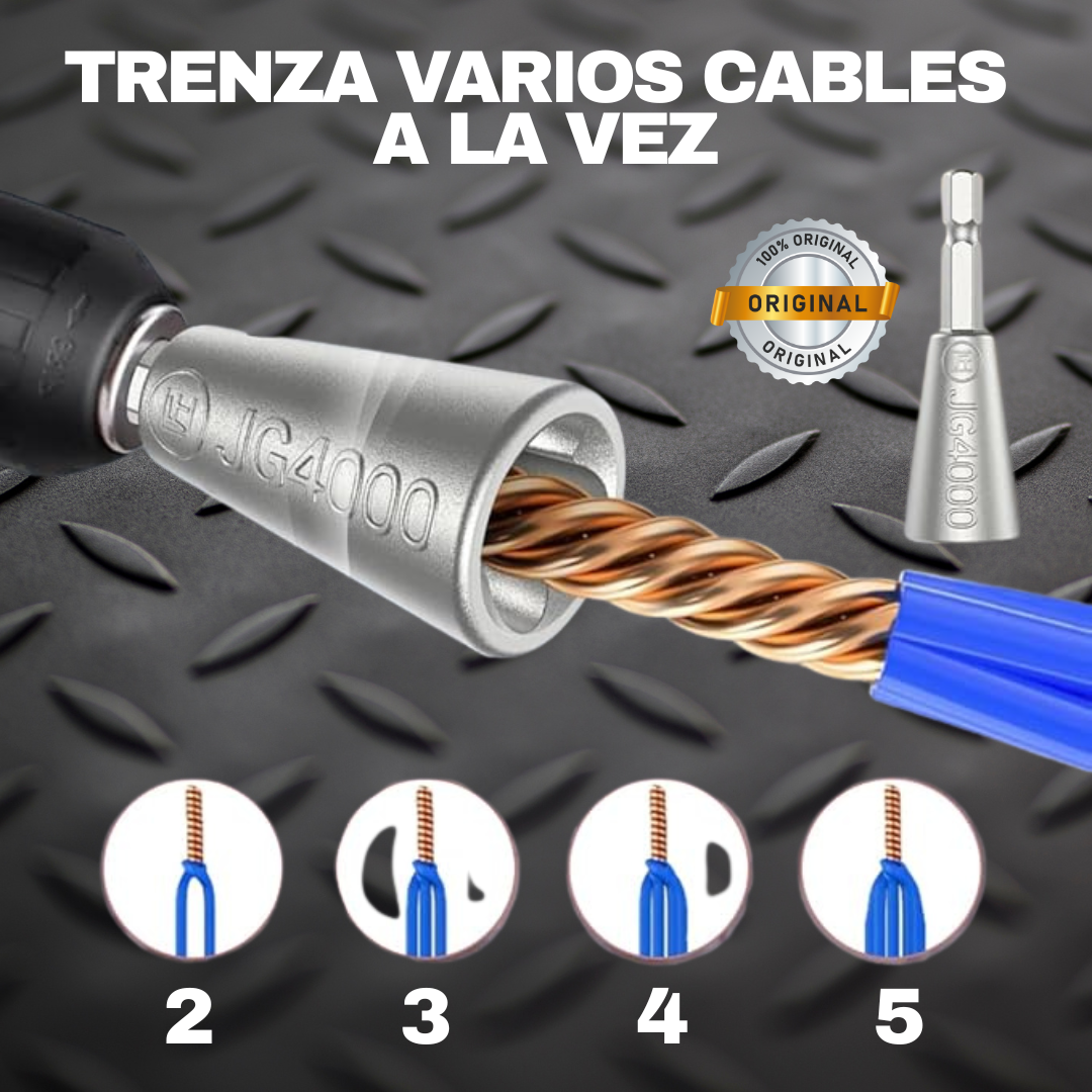 PelaCables 8 en 1 – Pela, trenza y atornilla en Aluminio al Carbono y Aleación de Acero – 40% OFF solo hasta medianoche