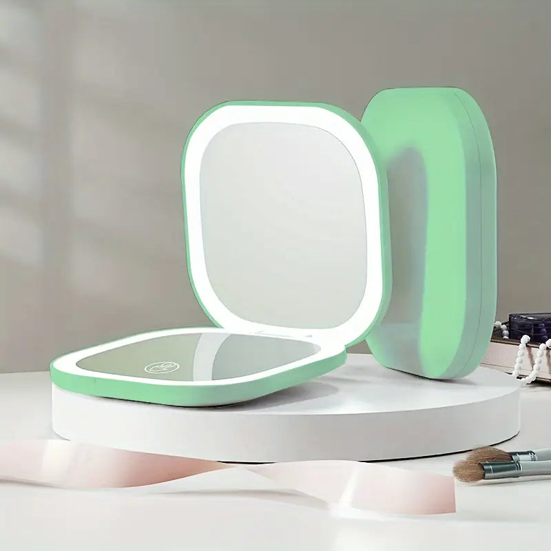 Espejo Compacto con Luz LED