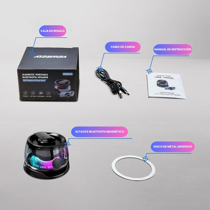 Sound Pro - Parlante Magnético Resistente al agua y al Polvo