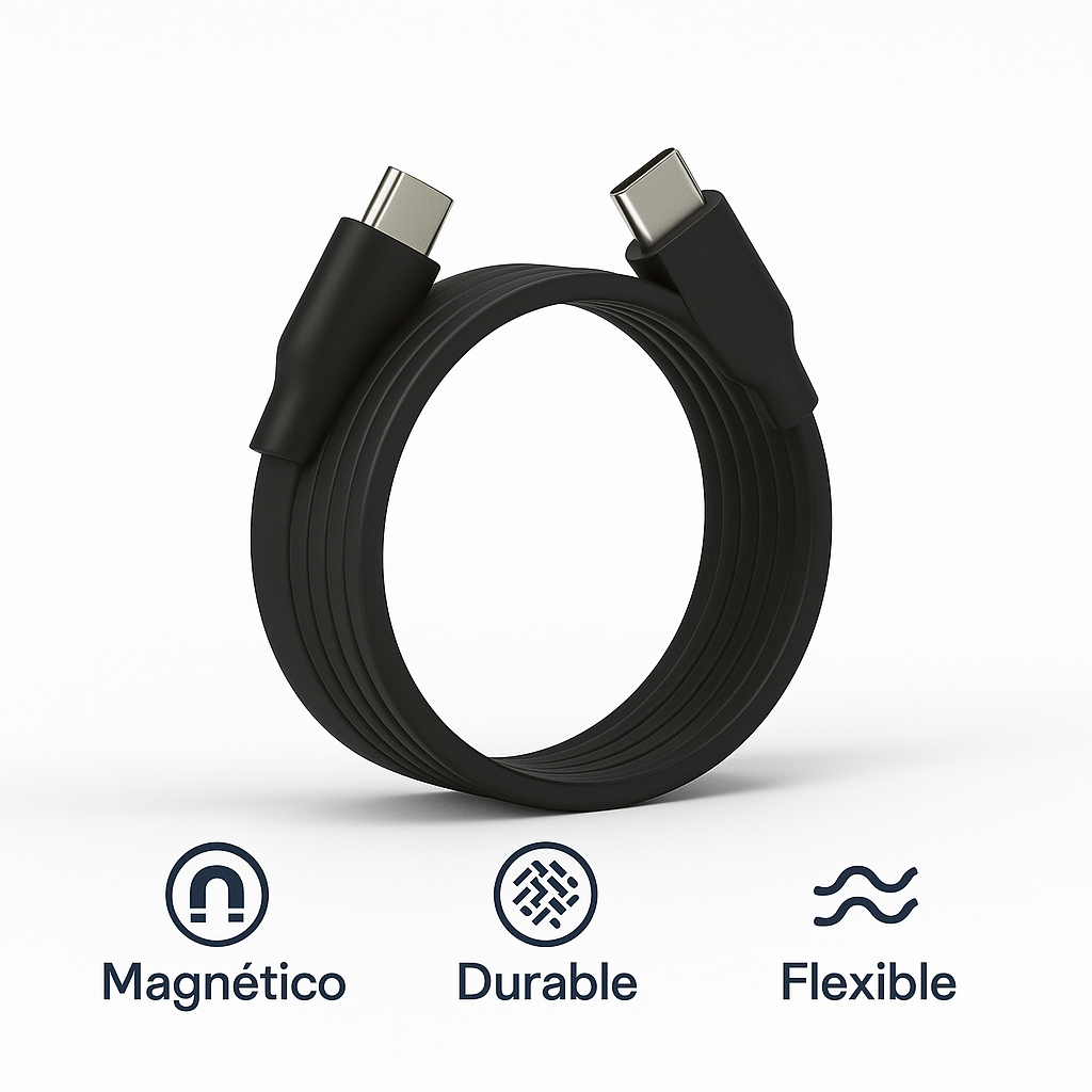 Magic One - Cable magnético Cargador de cable de carga USB C de carga