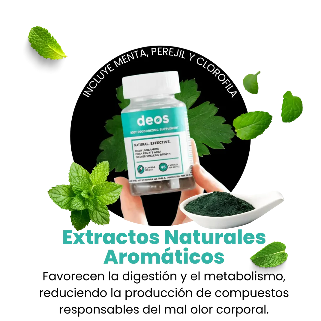 DEOS | Desodorante Interno – Cápsulas Naturales