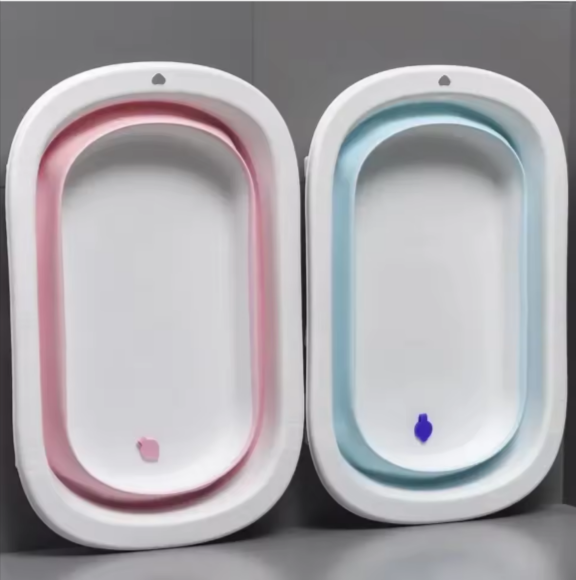 Bañera Plegable con Termómetro + Cojín