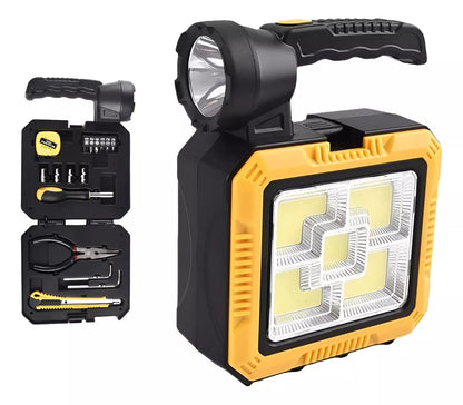 Set de Herramientas con Linterna (Panel Solar)