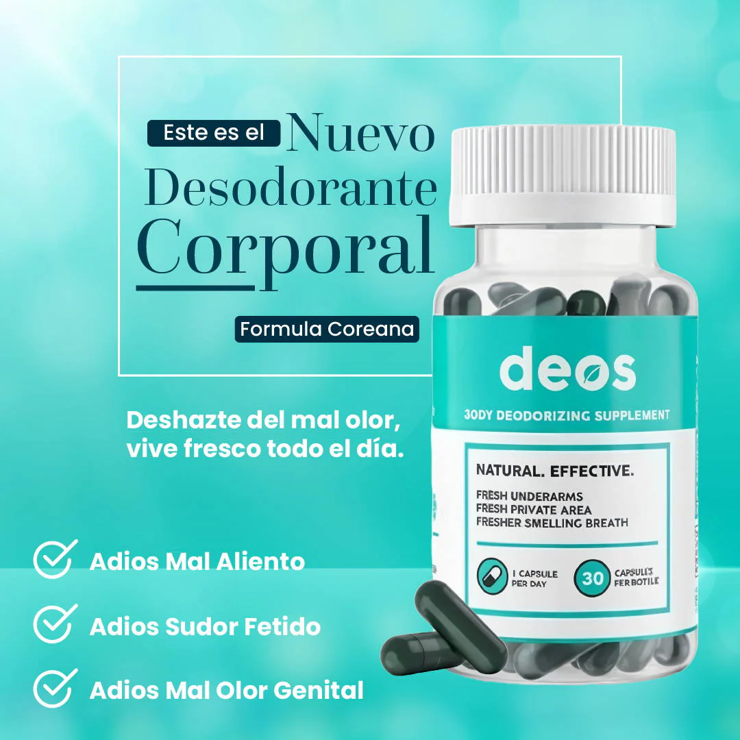 DEOS | Desodorante Interno – Cápsulas Naturales