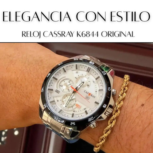 Reloj CassRay K6844 – Elegancia de Acero Que Se Siente en Cada Movimiento