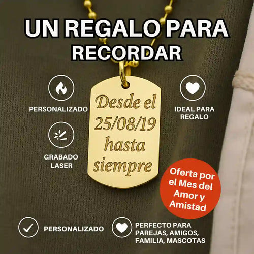 Placa Militar Dorada con Grabado Láser – Conecta y Sorprende - Oferta Disponible por 48 Horas🔥 📲 ⏳