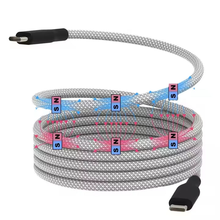 Magic One - Cable magnético Cargador de cable de carga USB C de carga