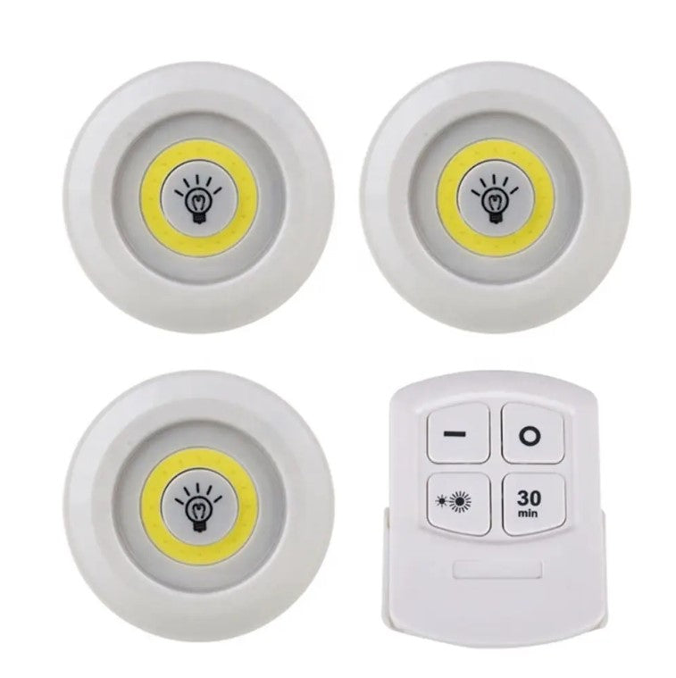 Juego 3 Luces Led Inalambricas