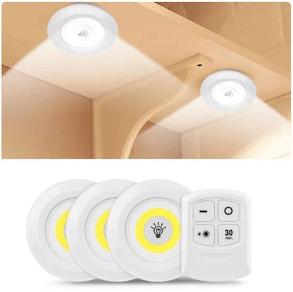 Juego 3 Luces Led Inalambricas